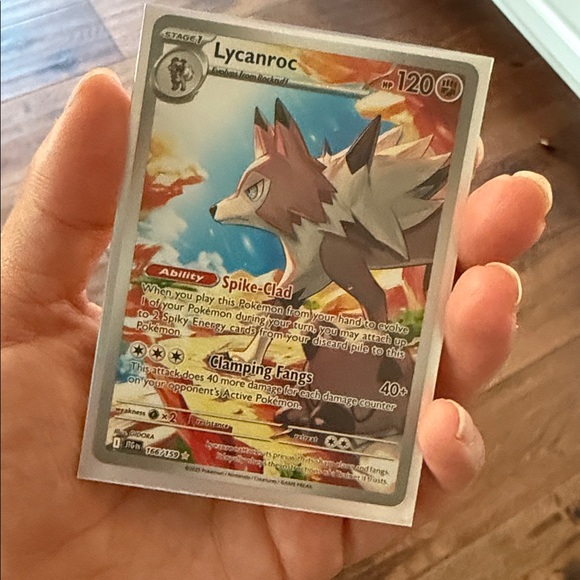 Lycanroc Pokémon Illustration Rare Full Art Card - Picture 1 of 2